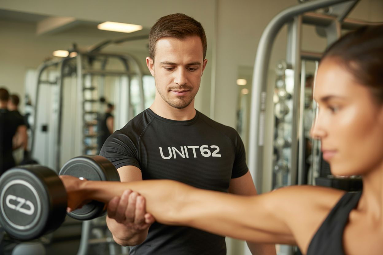 Un coach sportif de Unit62 en train d