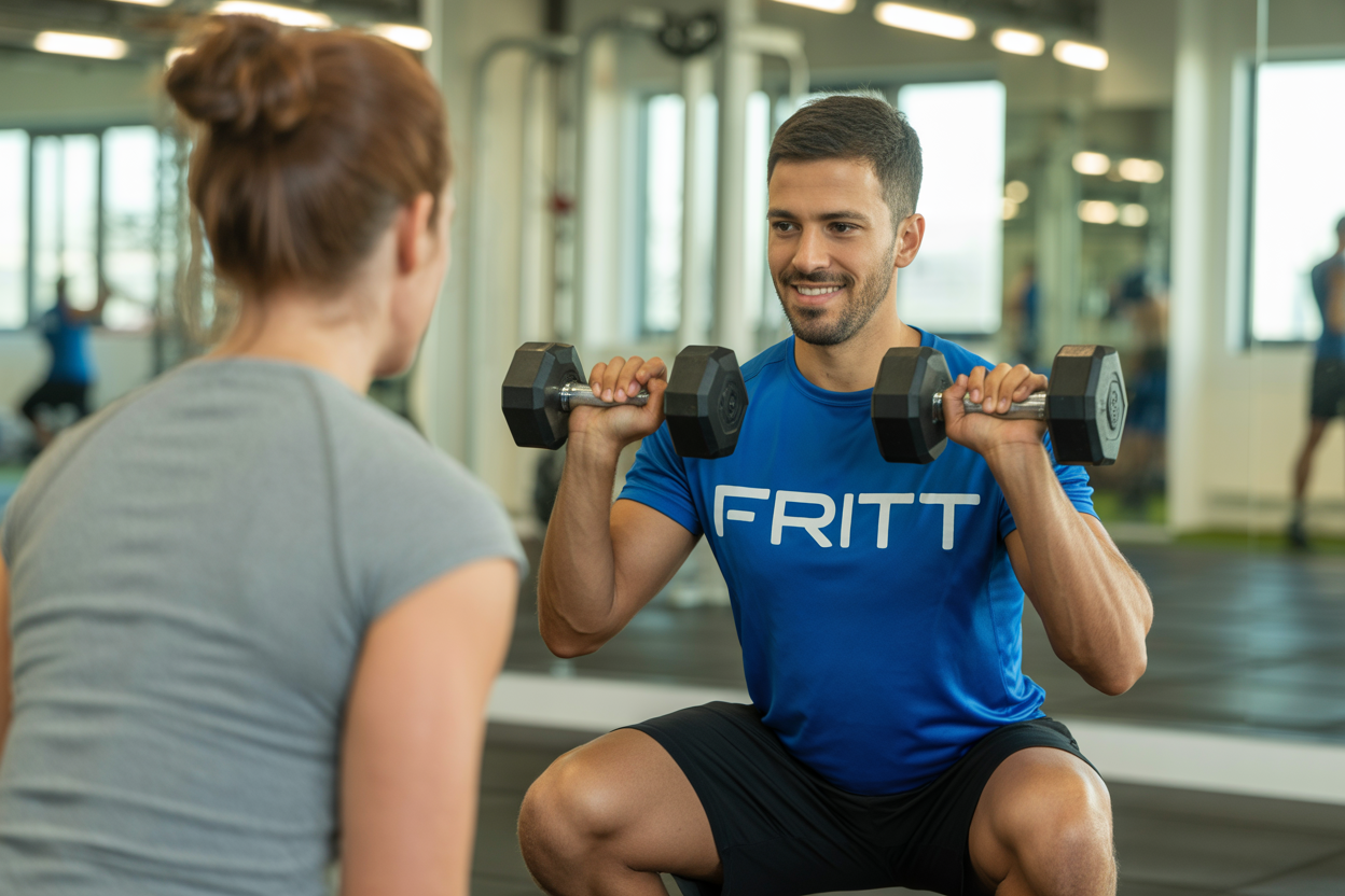 Un coach sportif de Unit62 en train d