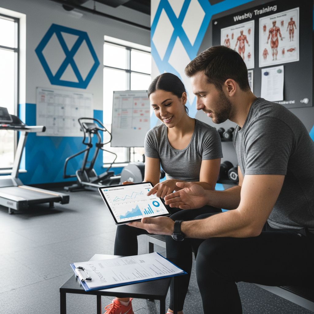 Un schéma tout simple qui montre la boucle du coaching : on évalue, on planifie, on s