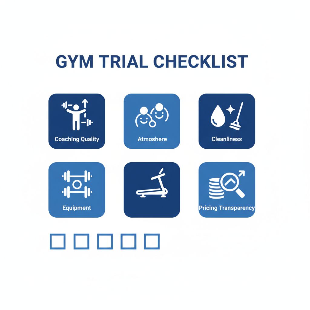 Checklist pour évaluer une salle de sport lors d