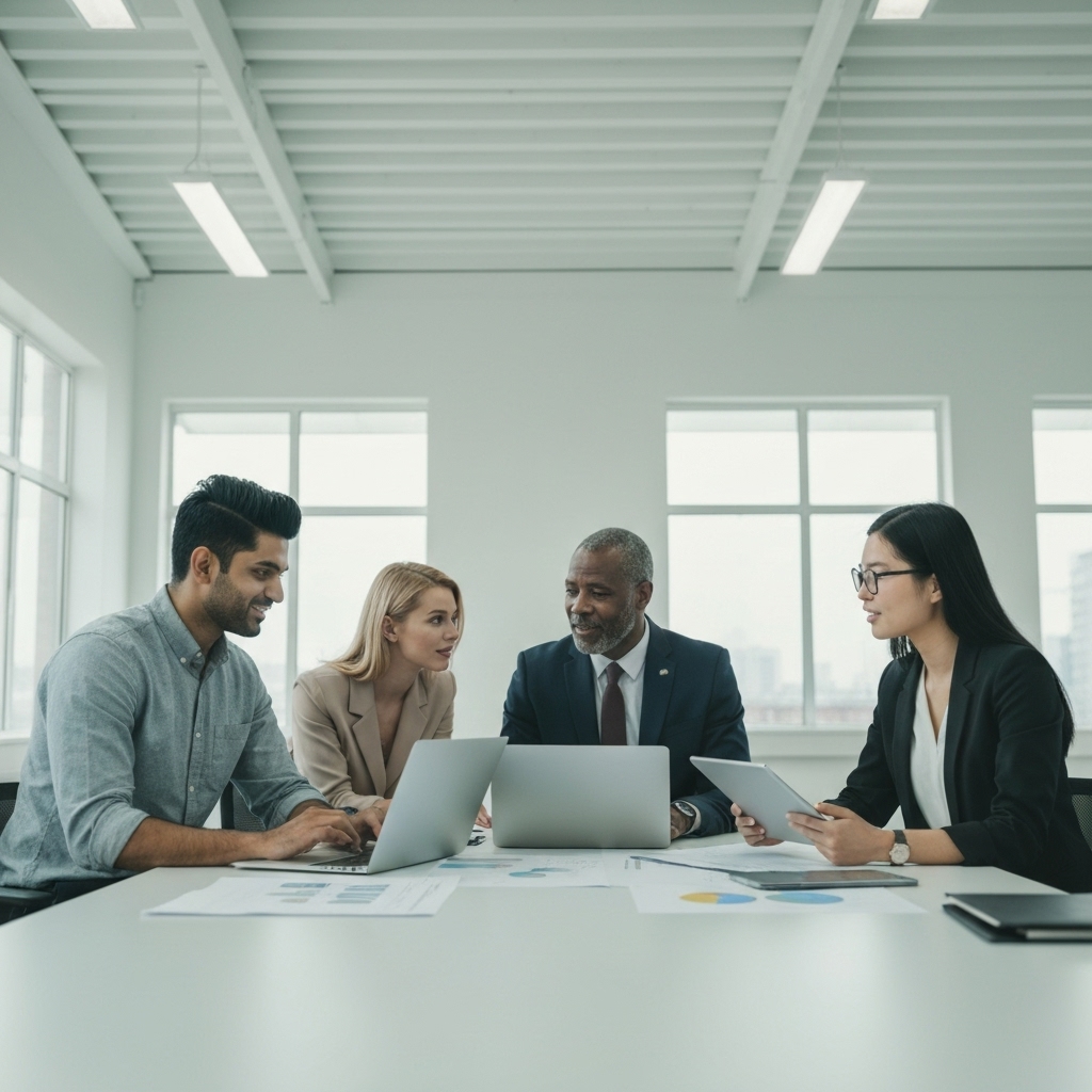 Group of diverse people training in a modern industrial gym setting similar to Unit62 in Renens, doing functional bodybuilding