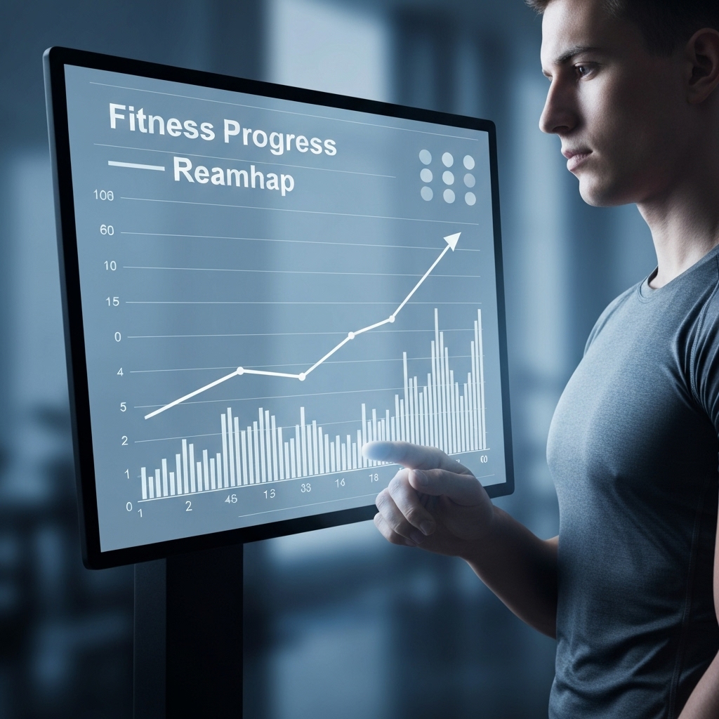 Graph displaying the roadmap of fitness progress over time comparing solo gym goers versus coached athletes showing visible plateau vs linear progression