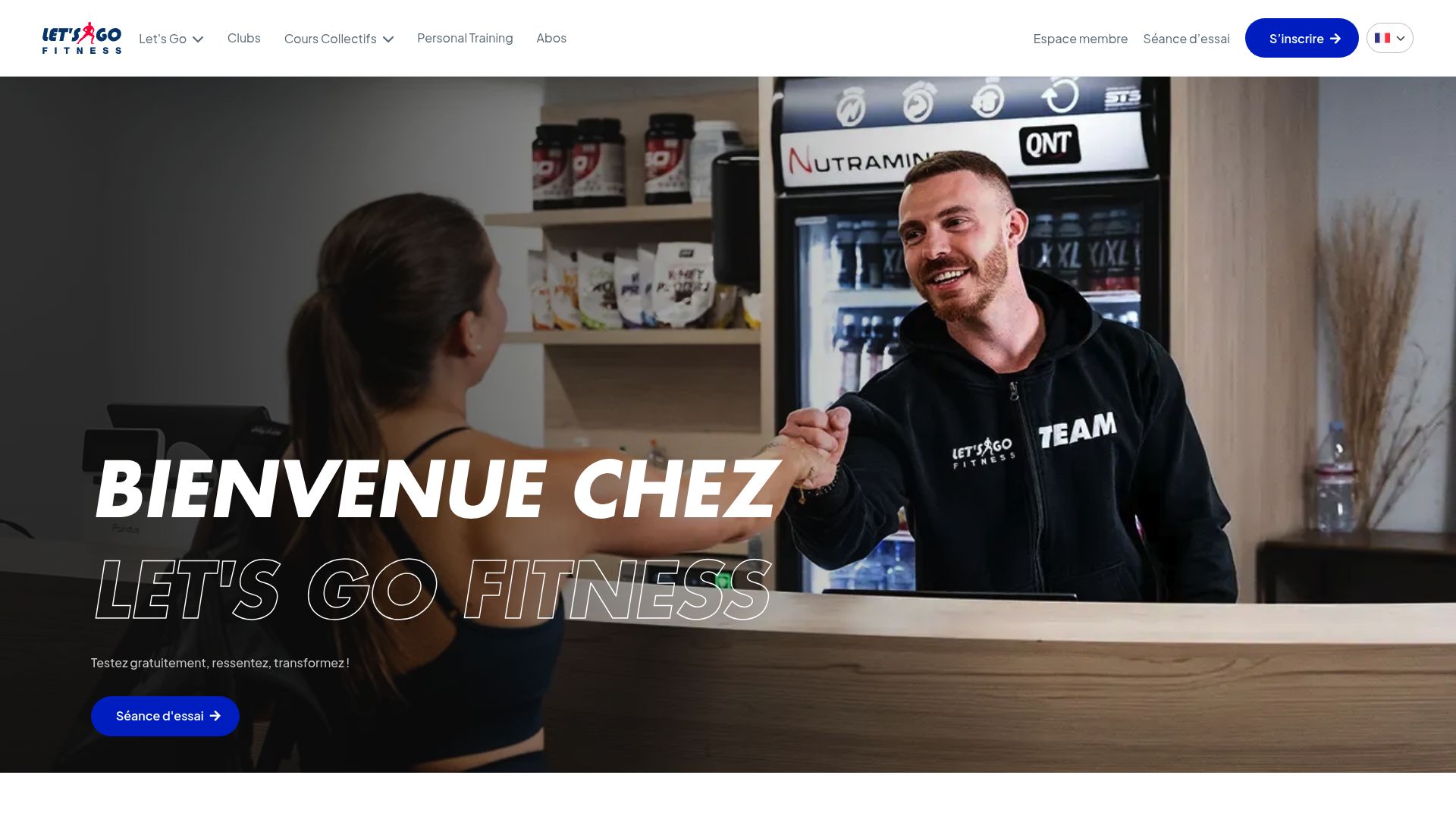 Screenshot of www.letsgofitness.ch